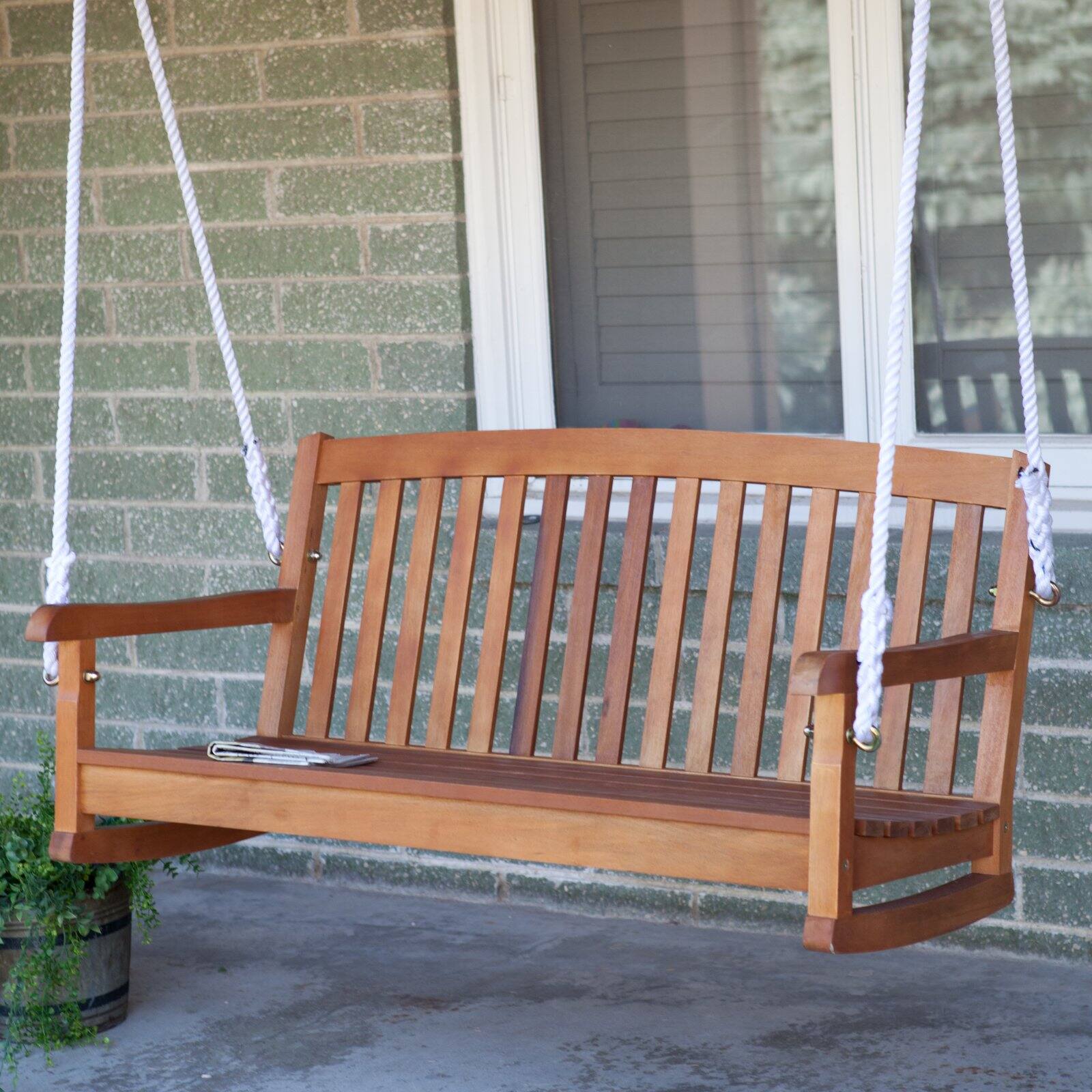 Porch Swing with Curved Back L3596