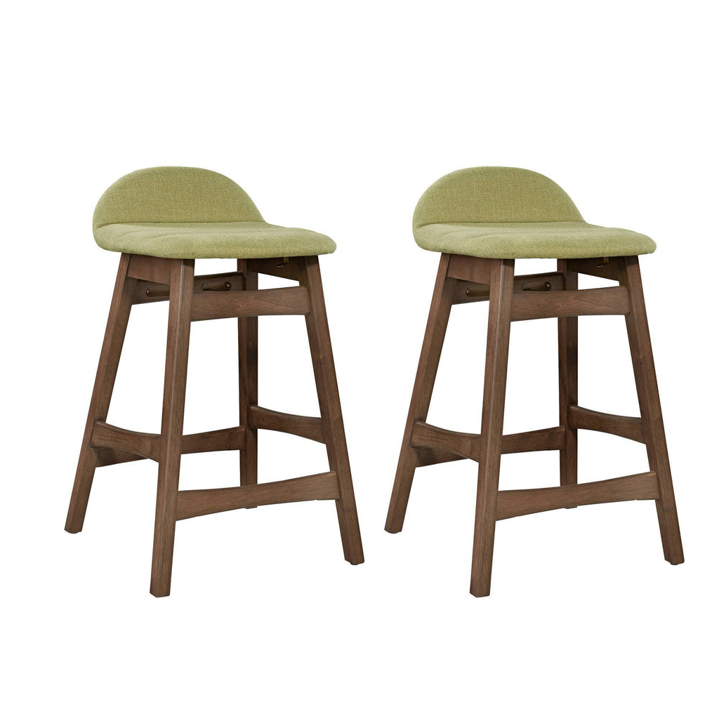 2pc Counter Height Barstool Green I988