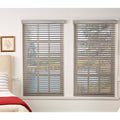 Room Darkening Cordless Faux Wood Blind 64 in. W x 64 in. L G453