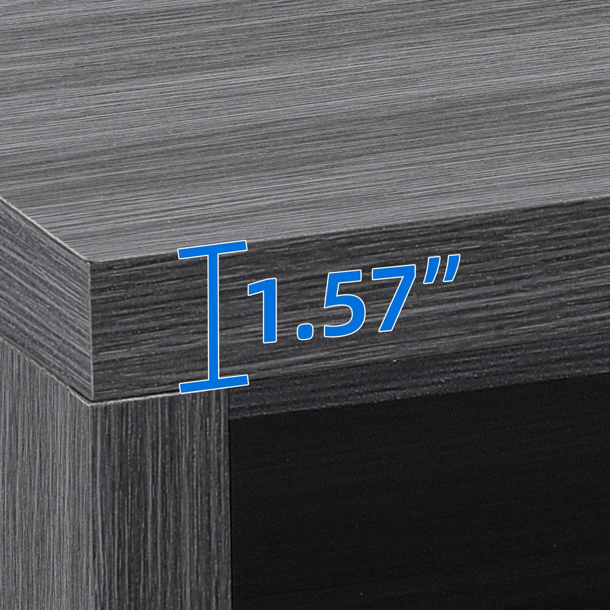 Dark Rustic Oak Sideboard Buffet Cabinet with Storage C668671