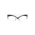 Blue Temples Clear Anti-Fog Lens Safety Glasses W610