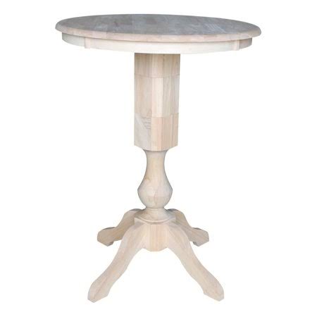 30x22 Round Pedestal Bar Height Table with 2 Bar Height Stools Z250445