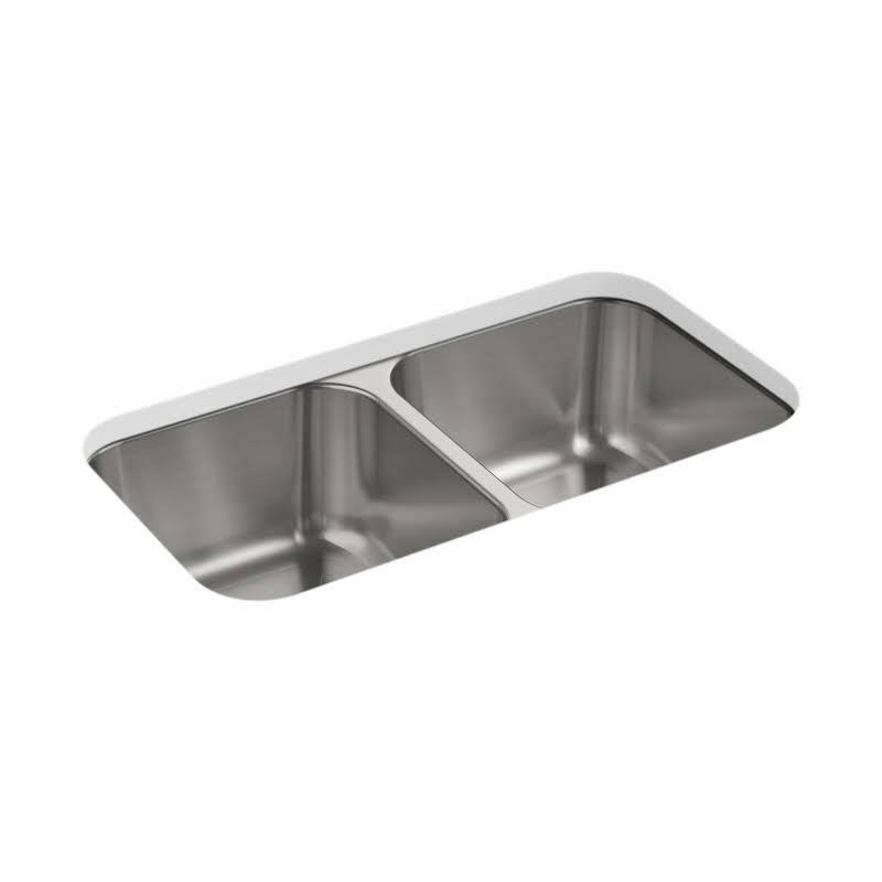 32 inch Double Basin Undermount Stainless Steel Kitchen Sink U162436