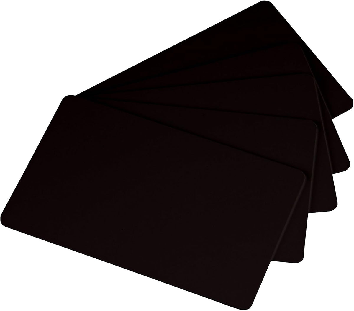 Pack of 500 Black CR80 PVC Cards 30 mil G24057