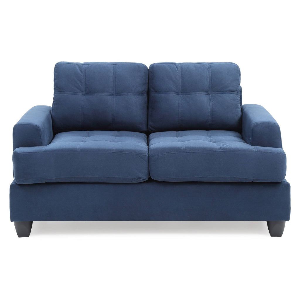Navy Blue Loveseat X4262