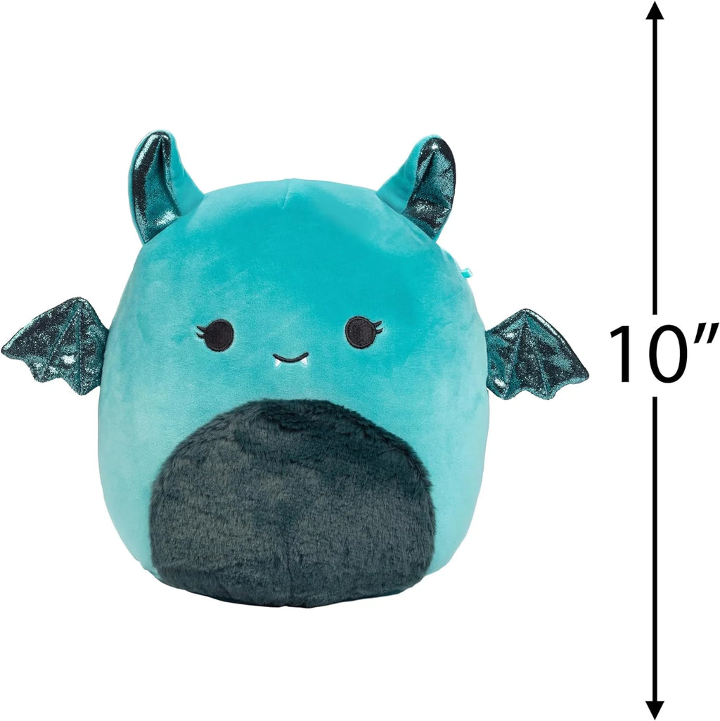 10" Teal Bat Plush Stuffed Animal Toy E101562