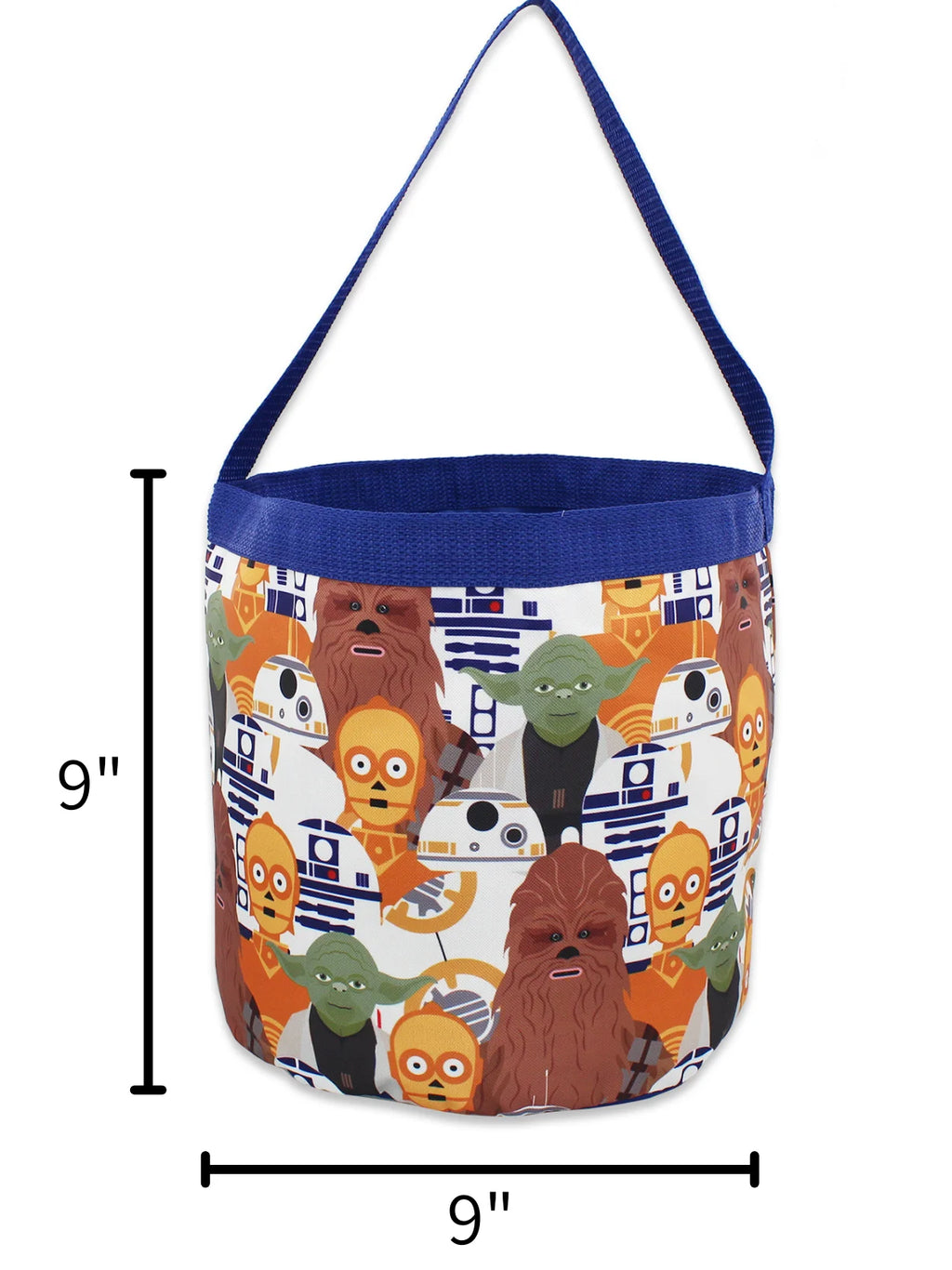 Yoda Nylon Collapsible Toy Storage Tote Bag C3372