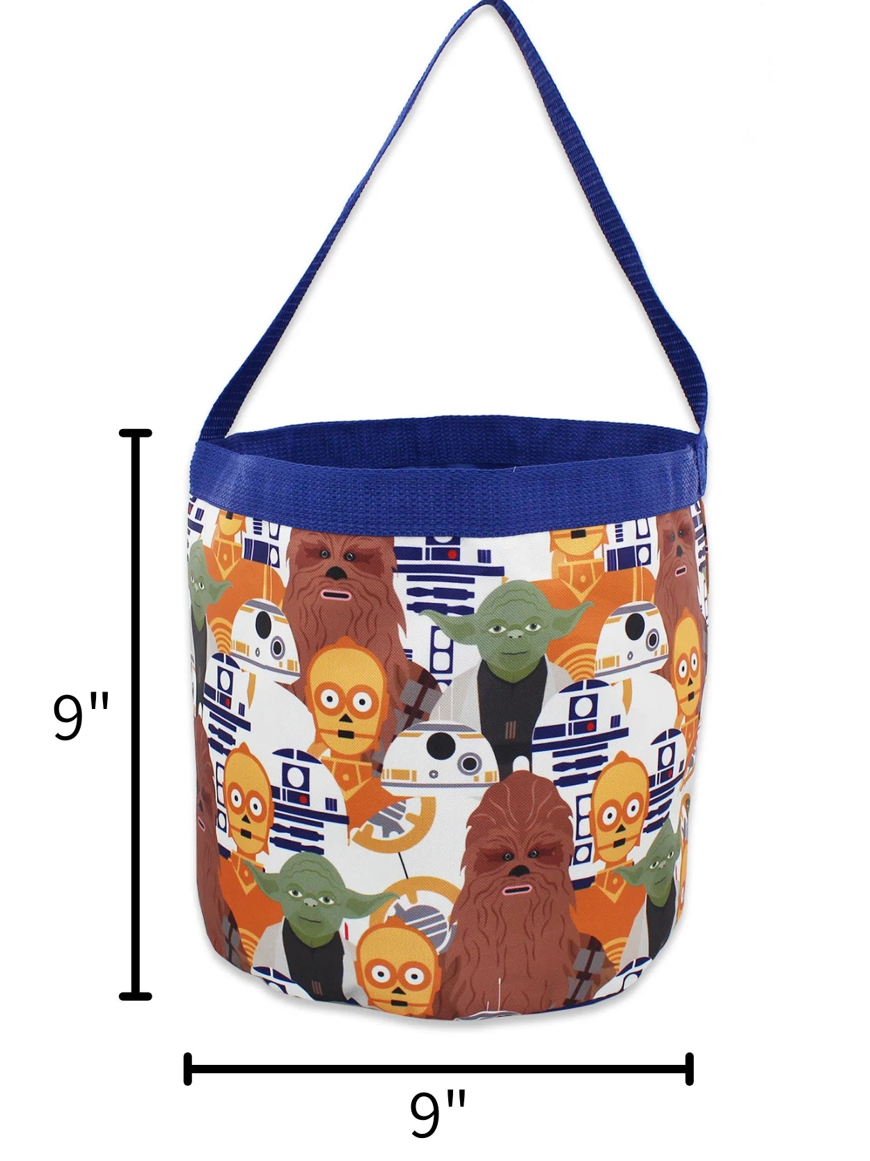Yoda Nylon Collapsible Toy Storage Tote Bag C3372