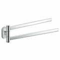 Chrome Wall Mounted Towel Bar P593