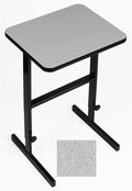 Gray Granite High Pressure Laminate Top Adjustable Standing Height Work Station O72574