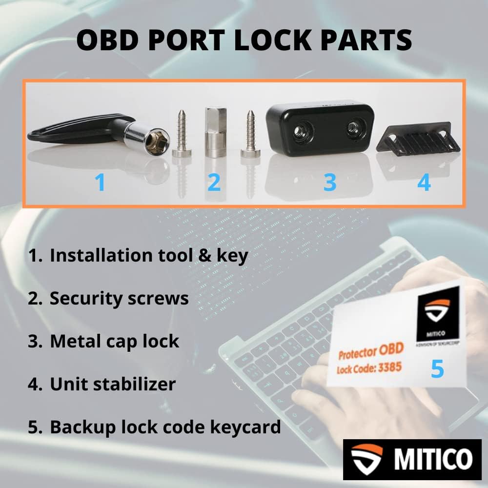 Metal OBD2 Port Lock Cap Anti-Theft Device I96128