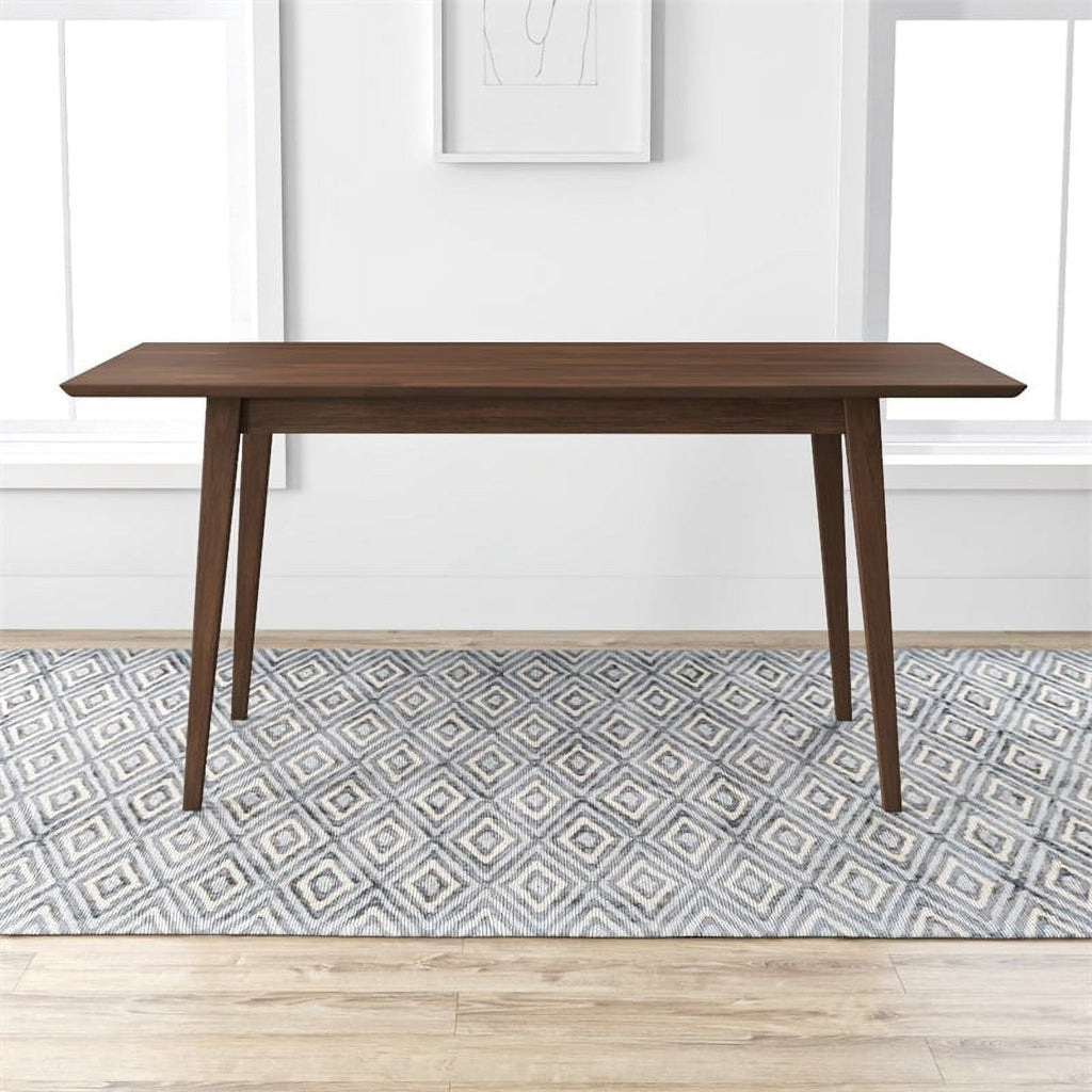 Brown Walnut Wood Large Dining Table Z136057