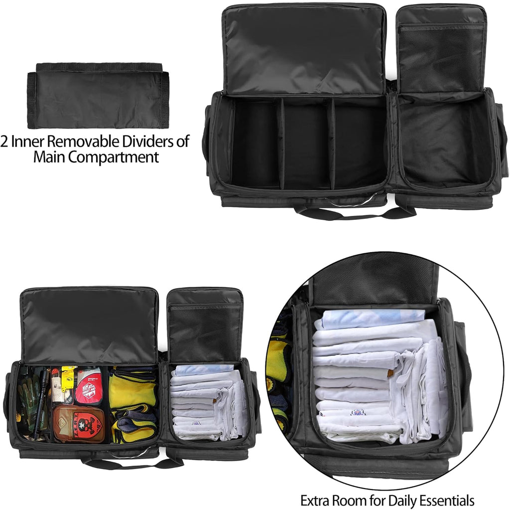 Under Seat Storage Bag with Inner Dividers & Multiple Pockets A56907