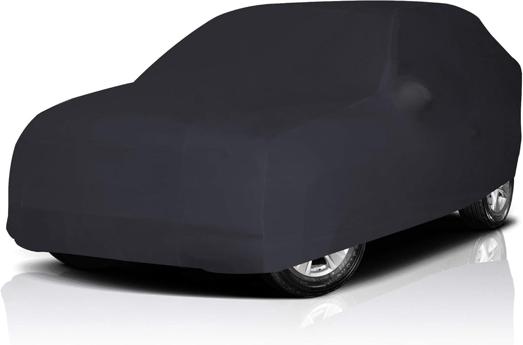 Black Semi Custom Fit Satin Car Cover T3915