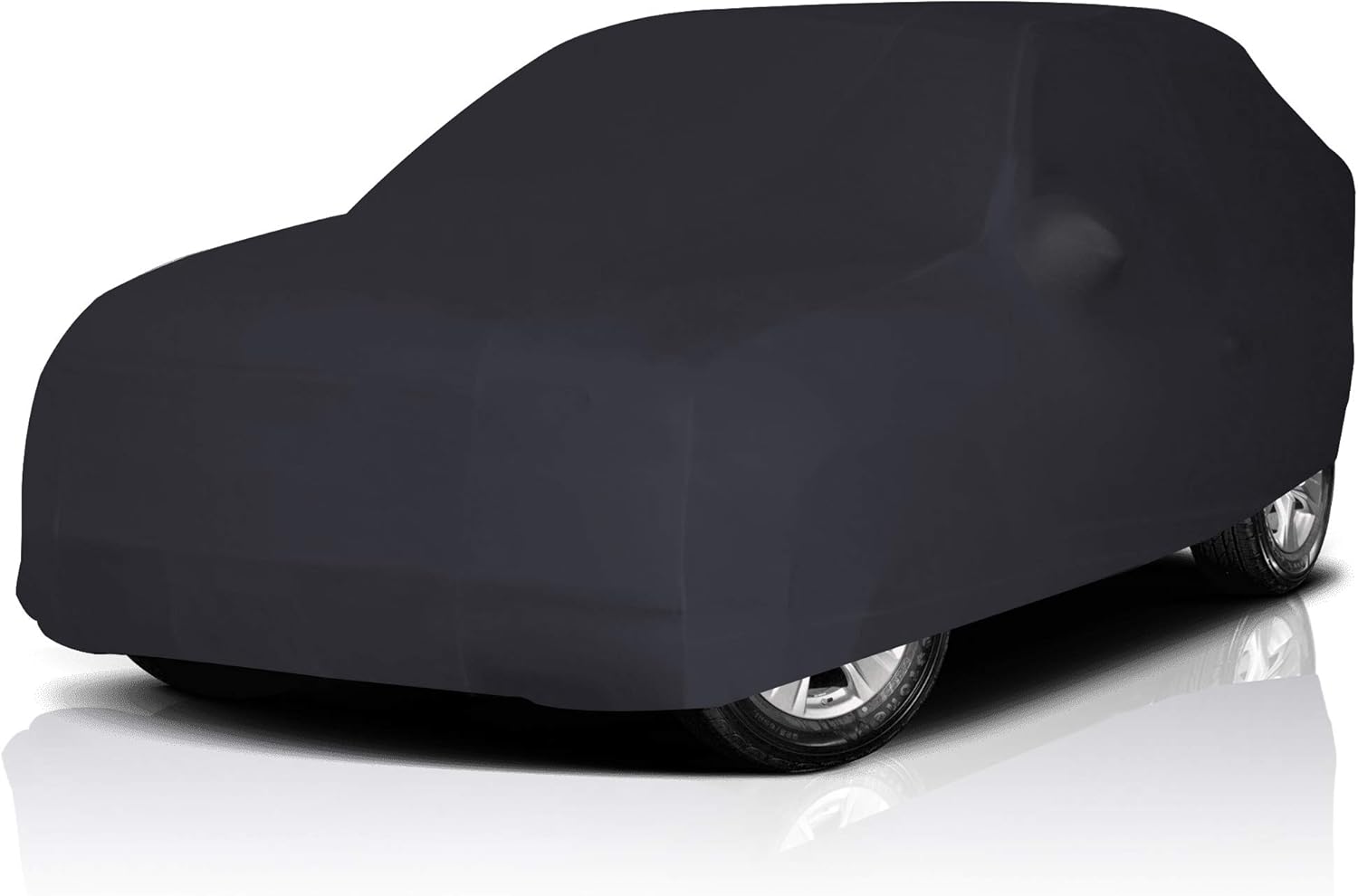 Black Semi Custom Fit Satin Car Cover T3915