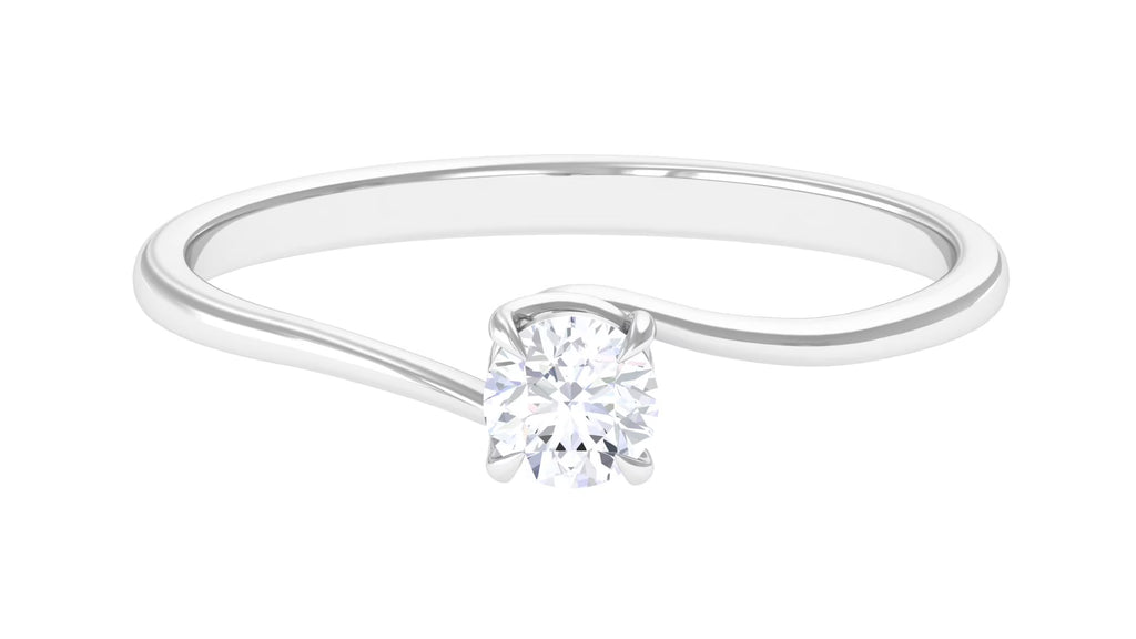 925 Sterling Silver Solitaire Ring K74903