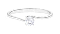 925 Sterling Silver Solitaire Ring K74903