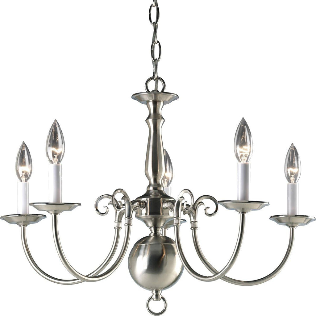 5-Light Polished Brass Chandelier Y38247
