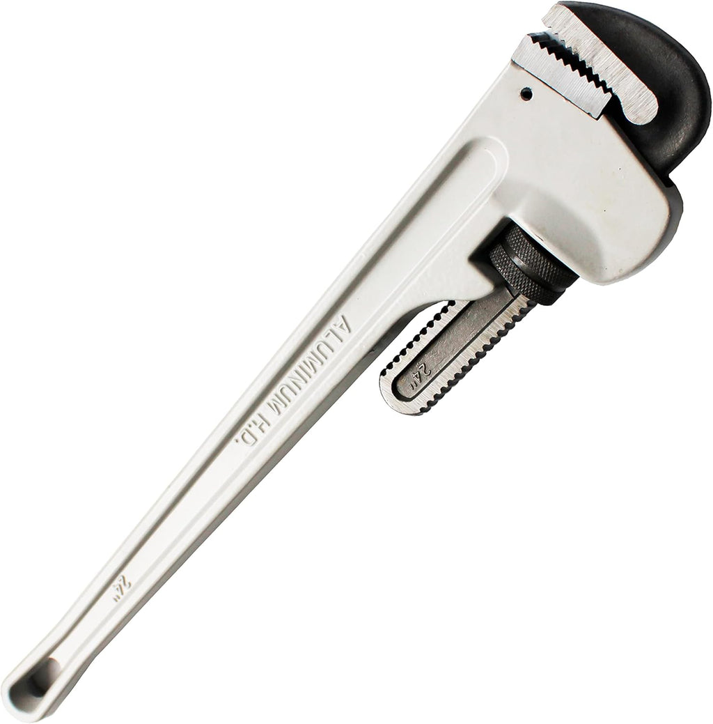 Heavy Duty Aluminum Straight Pipe Wrench 24IN Pack of 2 X987