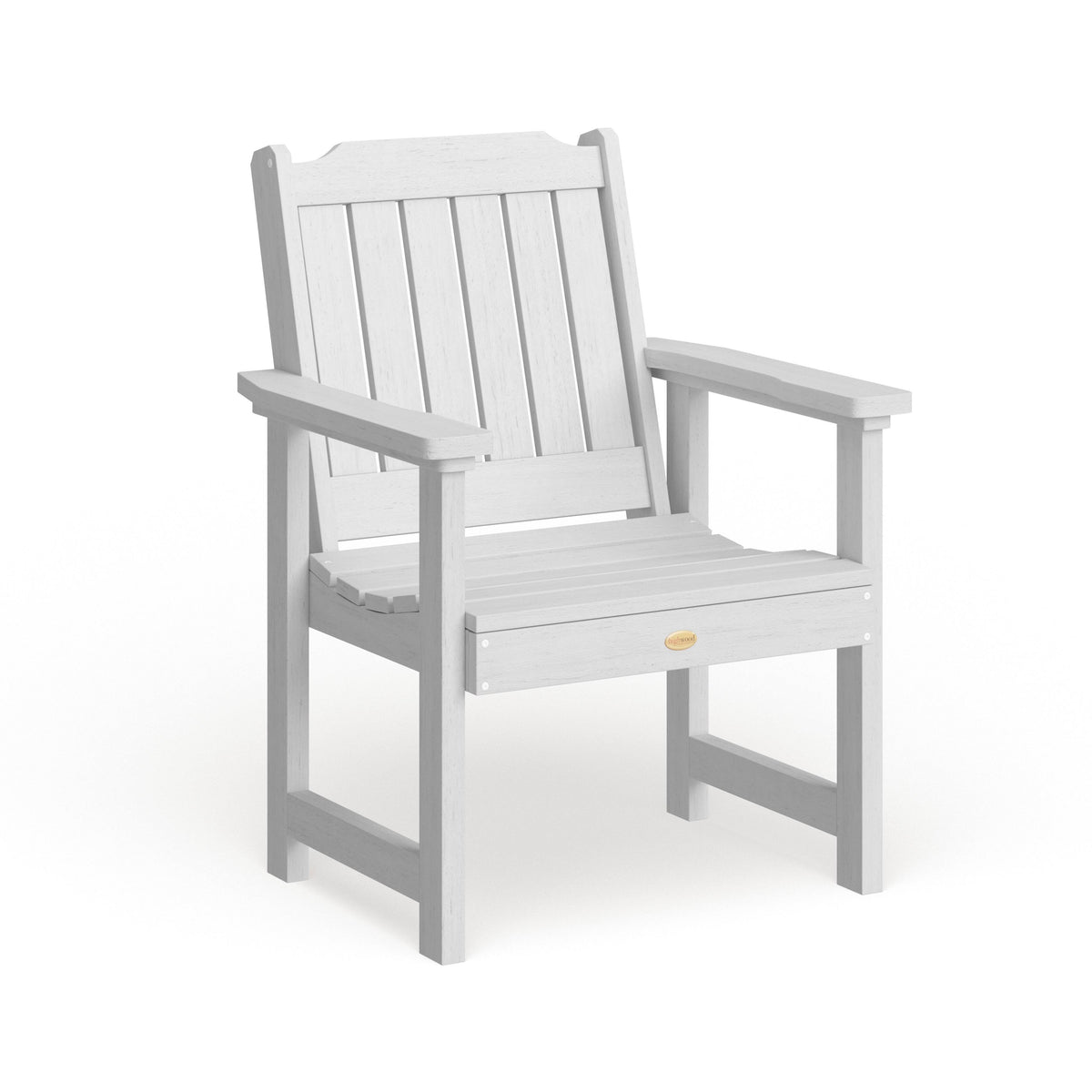 White Marine-Grade Synthetic Wood Garden Chair K971773