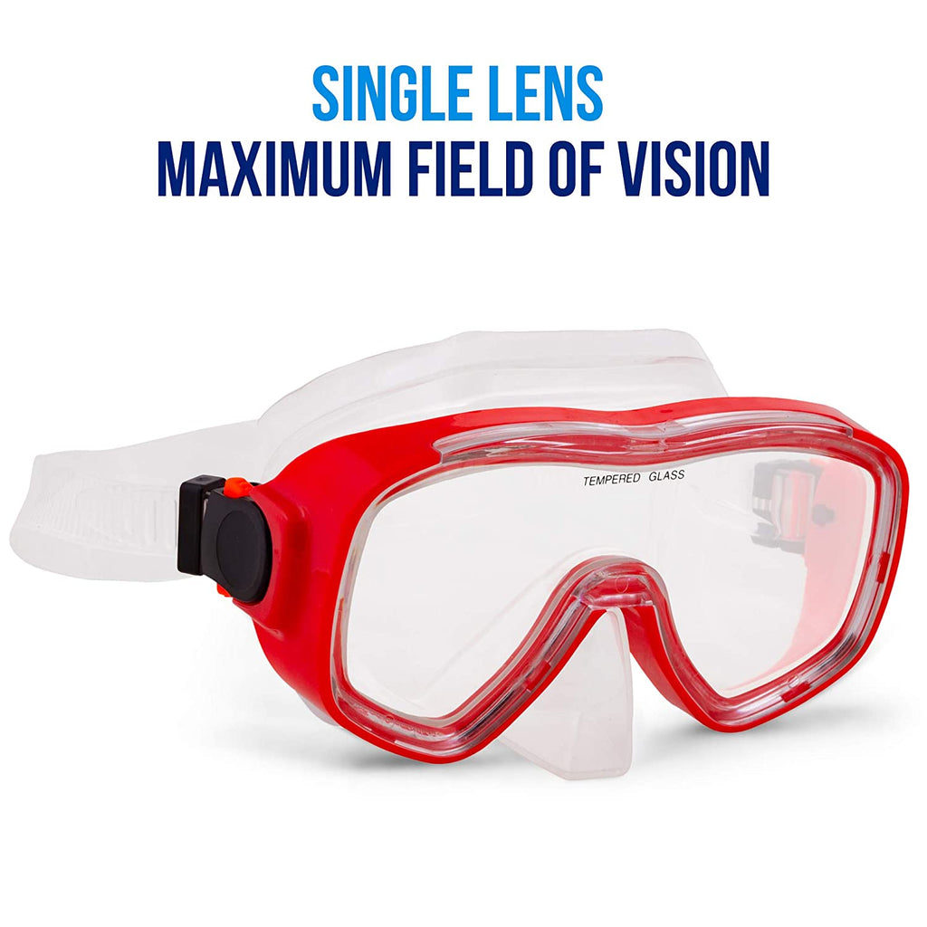 Semi-Dry Diving & Snorkel Set, Coral B1820