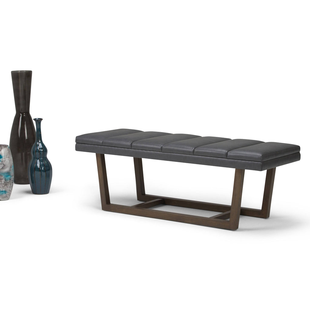 Stone Grey Ottoman Bench H3805