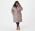 Pebble Puffer Coat with Faux Fur Details, Size XX-Small Z7134