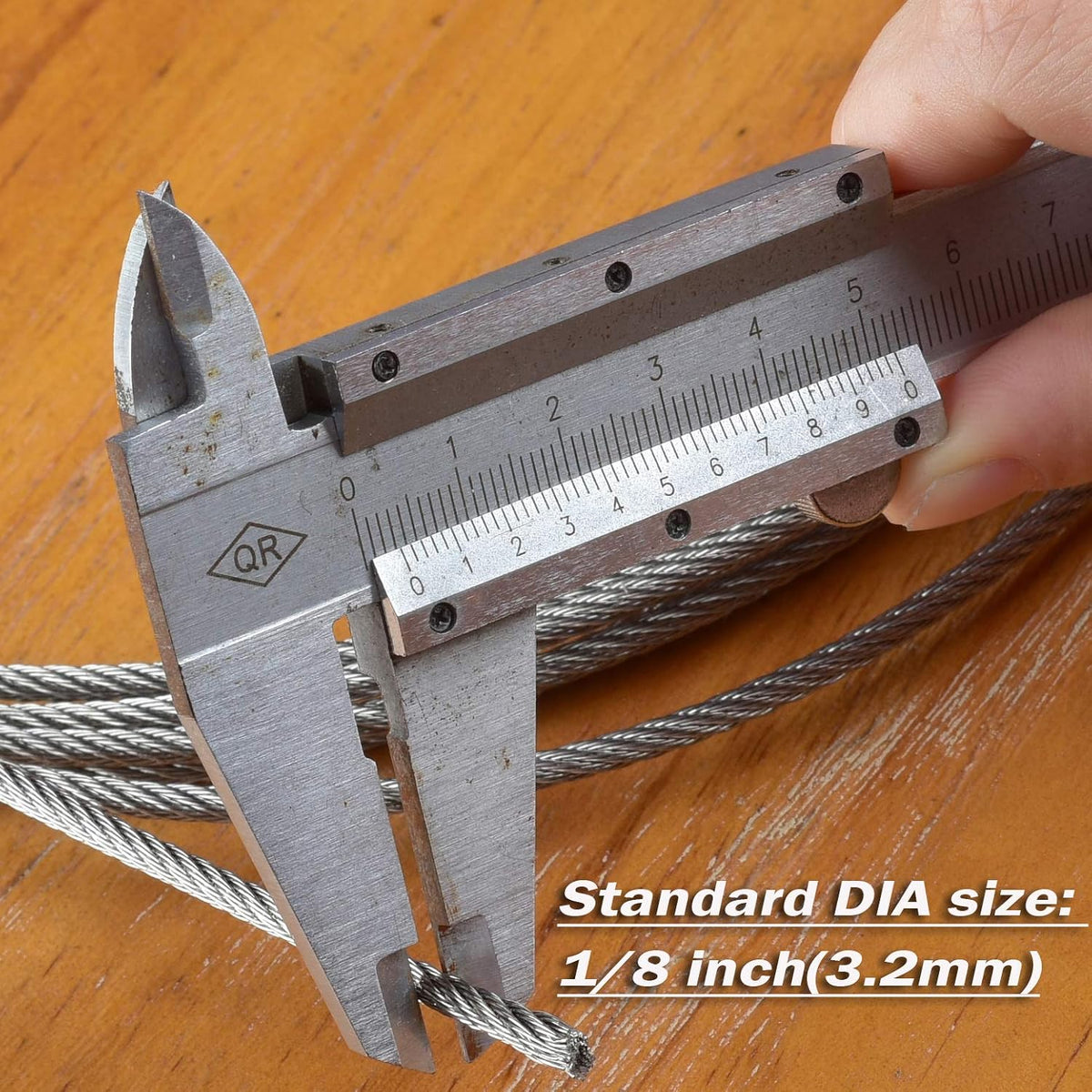 1/8 inch T316 Stainless Steel Wire Rope for Cable Railing, Marine Grade, 500FT, Pack of 2 M4624