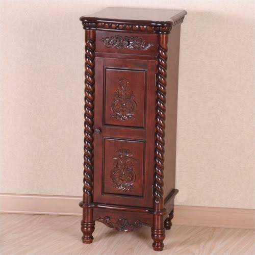 Windsor Tall Door Accent Chest in Walnut Stain R427449