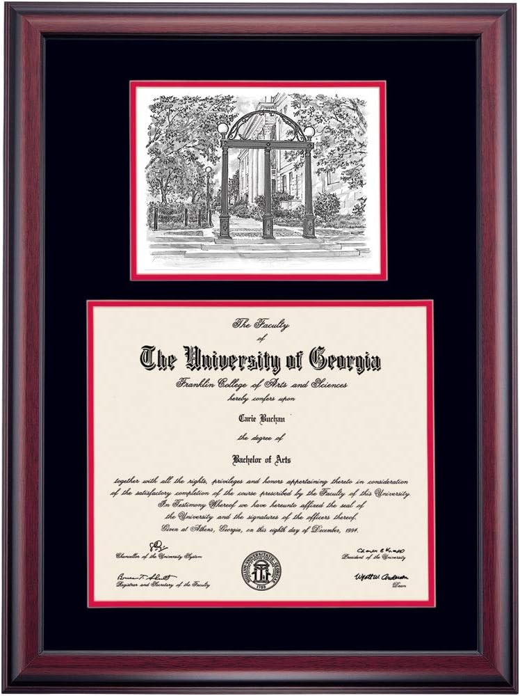 Black/Cherry Mat 12 x 15 Diploma Frame O819086