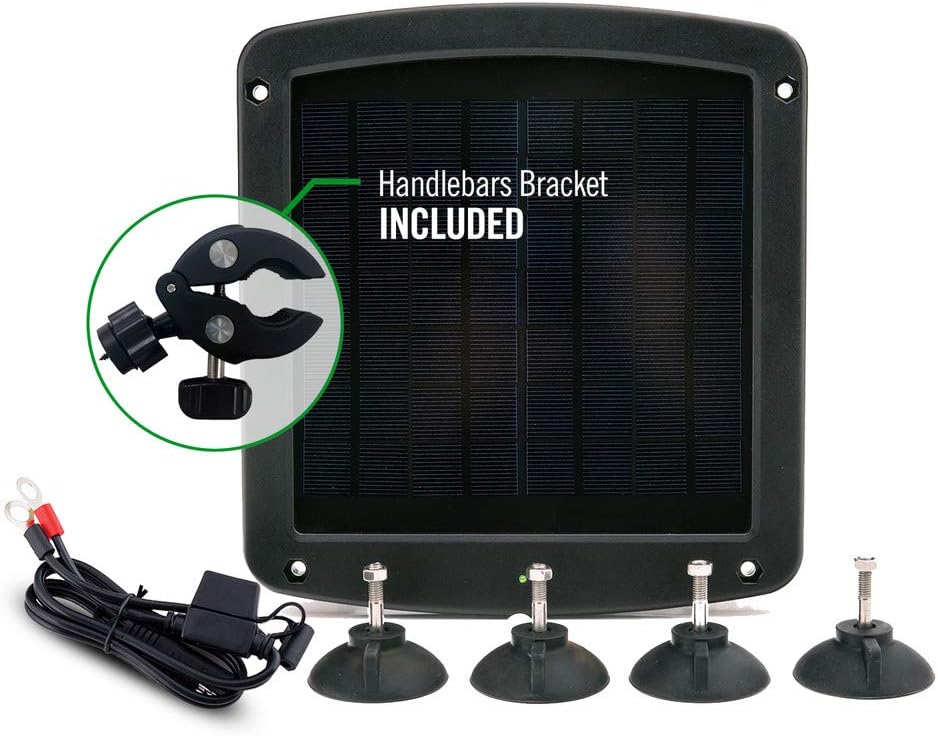 5 Watt Solar Battery Charger 12V and Maintainer with Ring Terminal Cable G7251