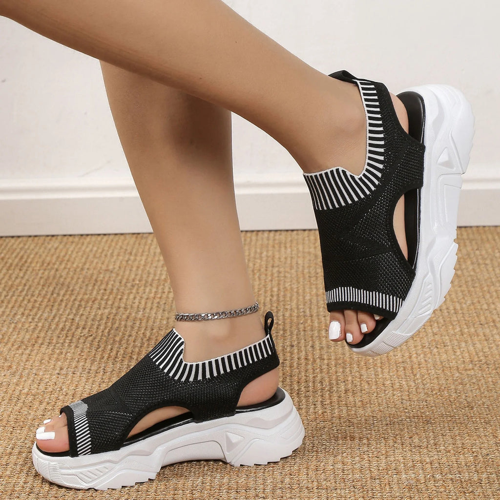 Thick Sole Wedge Fish Mouth Sandals G97897