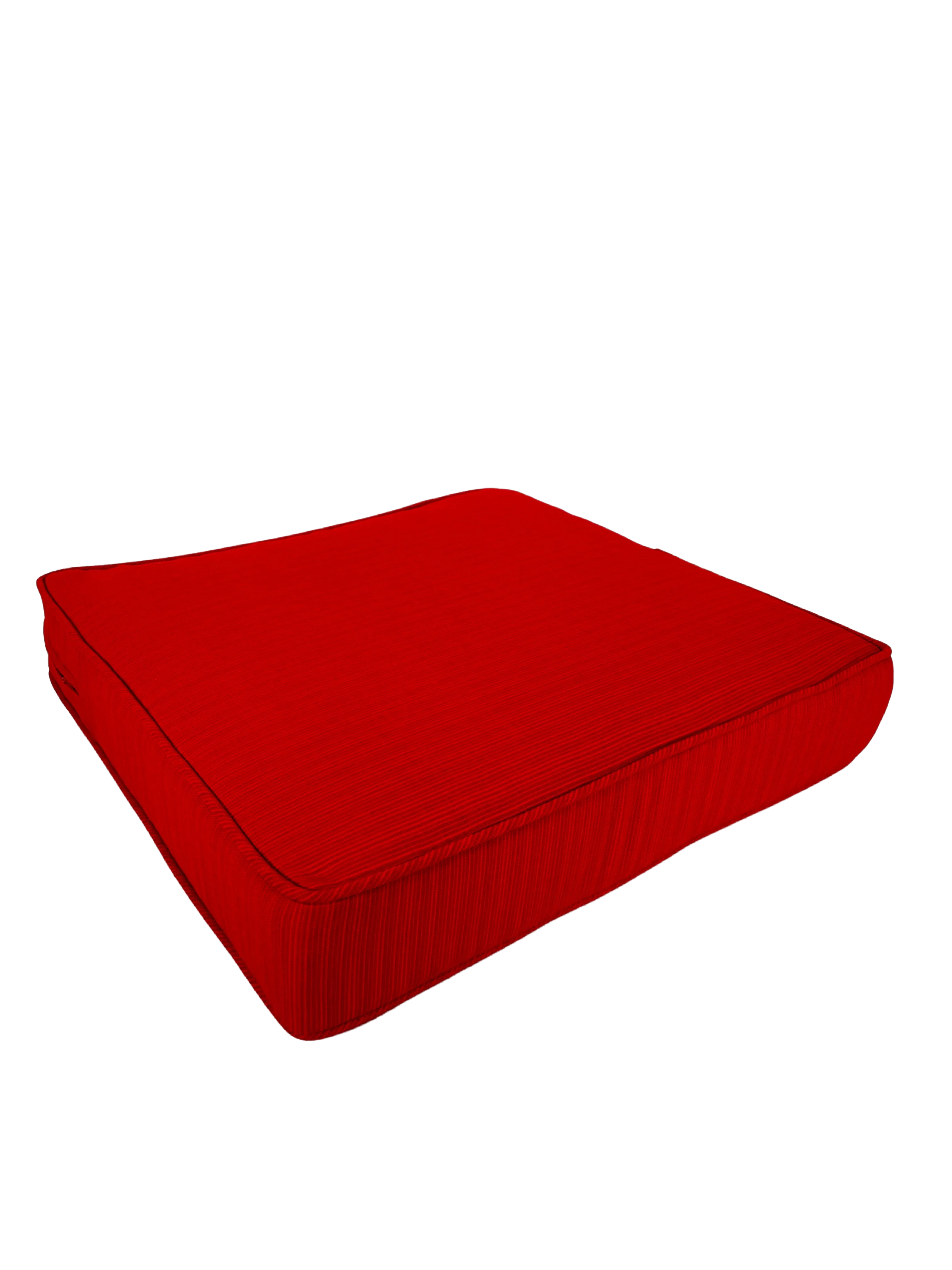 Outdoor Dining Seat Cushion Square Set of 2 Cardinal Red 17" x 17" J919691