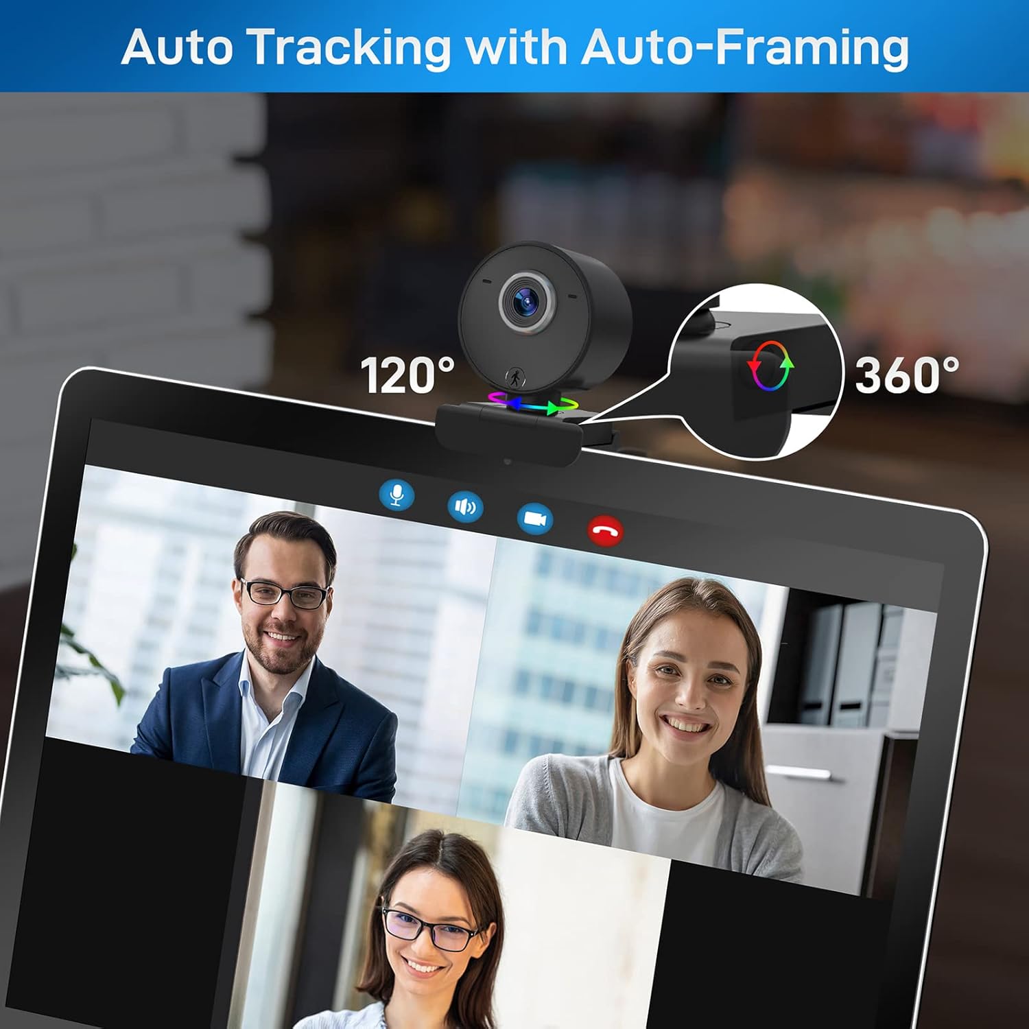 1080P 30FPS Webcam with Dual Microphone P241