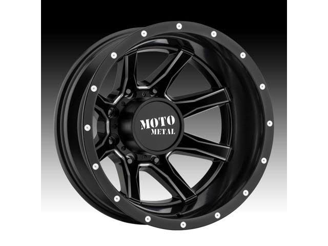 Satin Black Milled 20x8.25 8x165.1 -198mm Wheel I178
