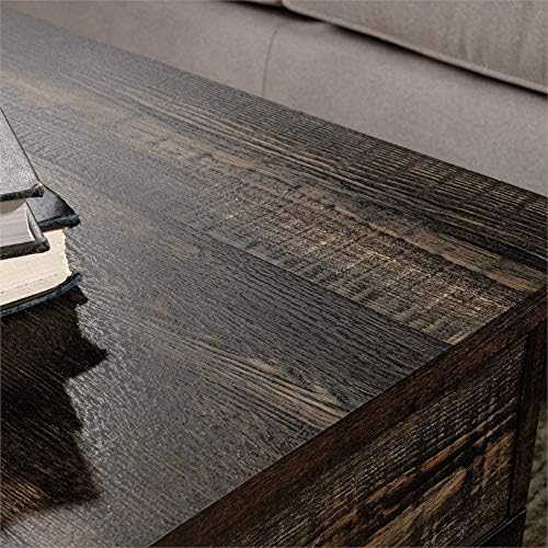 Wood and Metal Lift-Top Coffee Table in Carbon Oak/Black H697729