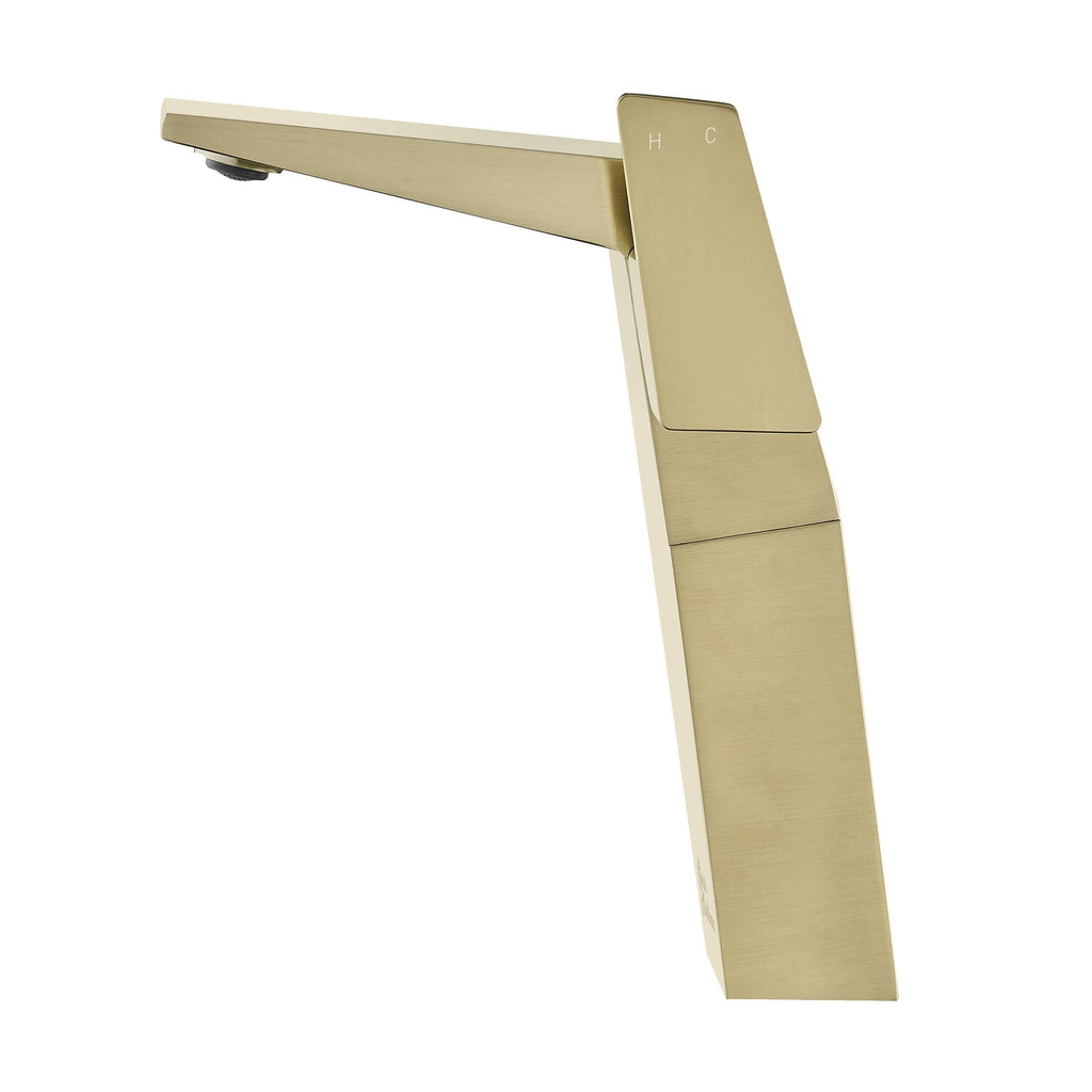 Brushed Gold Single Handle Bathroom Faucet H454