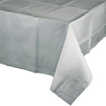 Shimmering Silver Solid Tissue/Poly Tablecover 54 x 108 (Case of 24) N6439