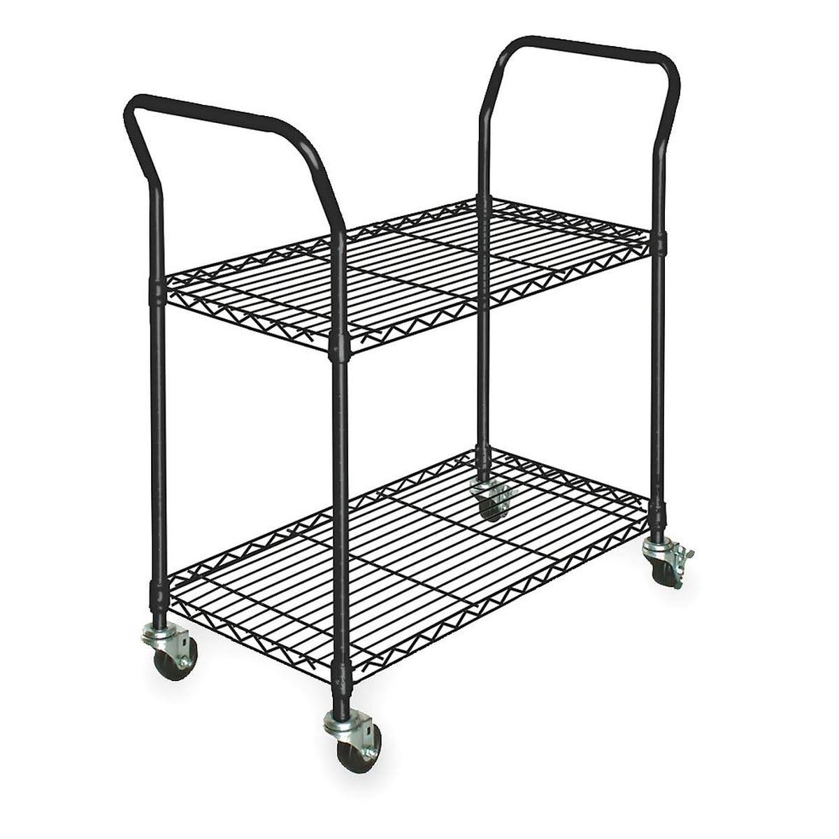 Wire Cart, 2 Shelf, 53 x 18 x 39 in. I347189