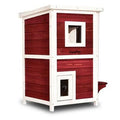 Brown 2-Story Wooden Cat Tree P592