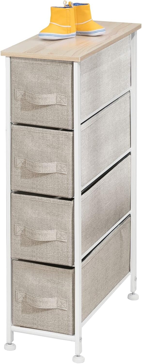 4 Drawer Tall Storage Tower Organizer Nightstand T667