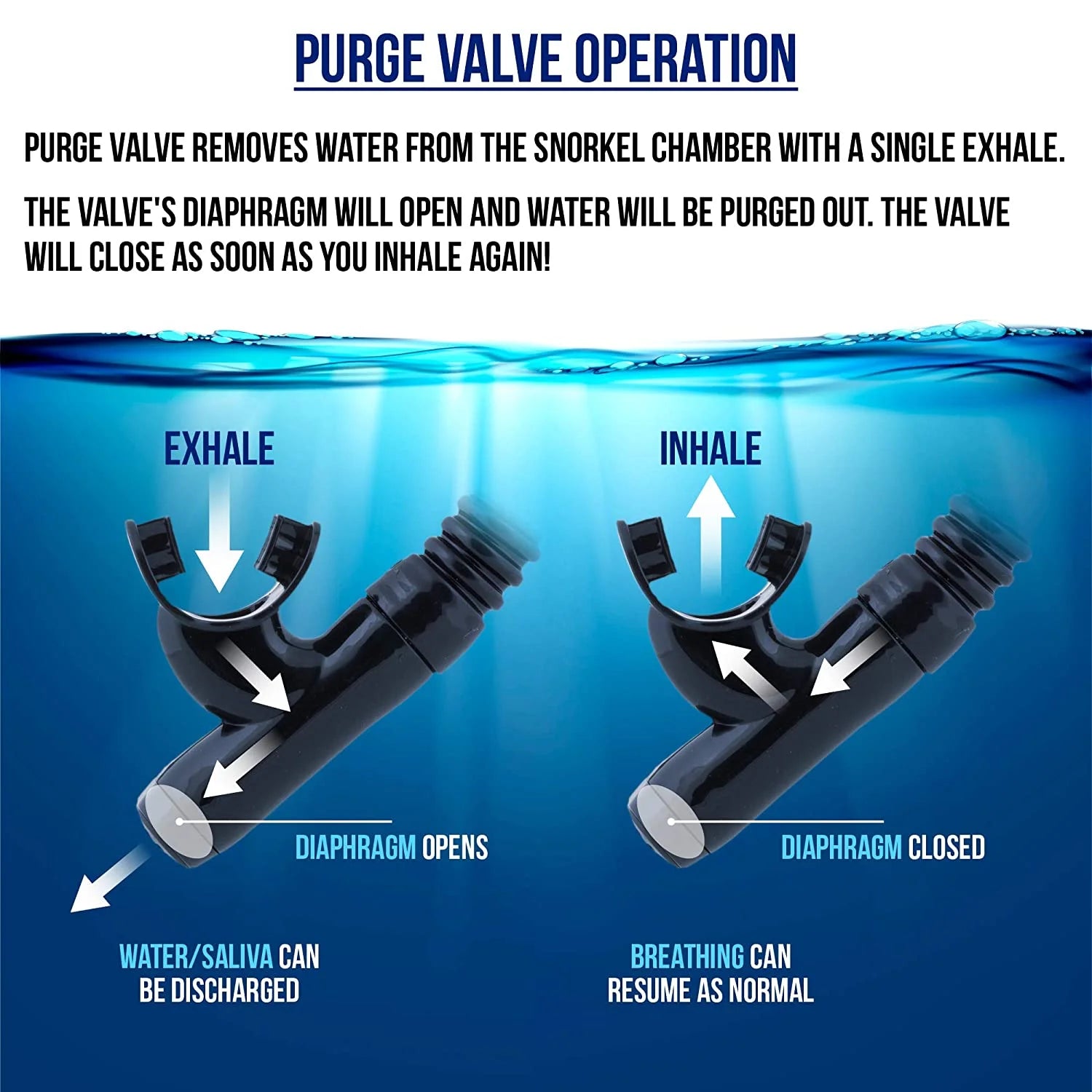 Semi-Dry Diving & Snorkel Set, Coral B1820