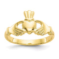 10 Karat Yellow Gold Claddagh Ring D467740