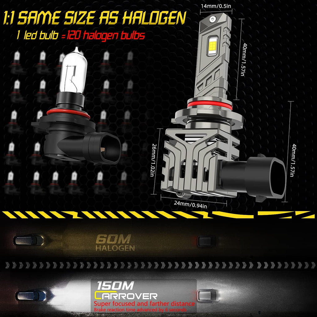 HB3 LED Headlight Bulbs Conversion Kit Pack of 2 Z396031