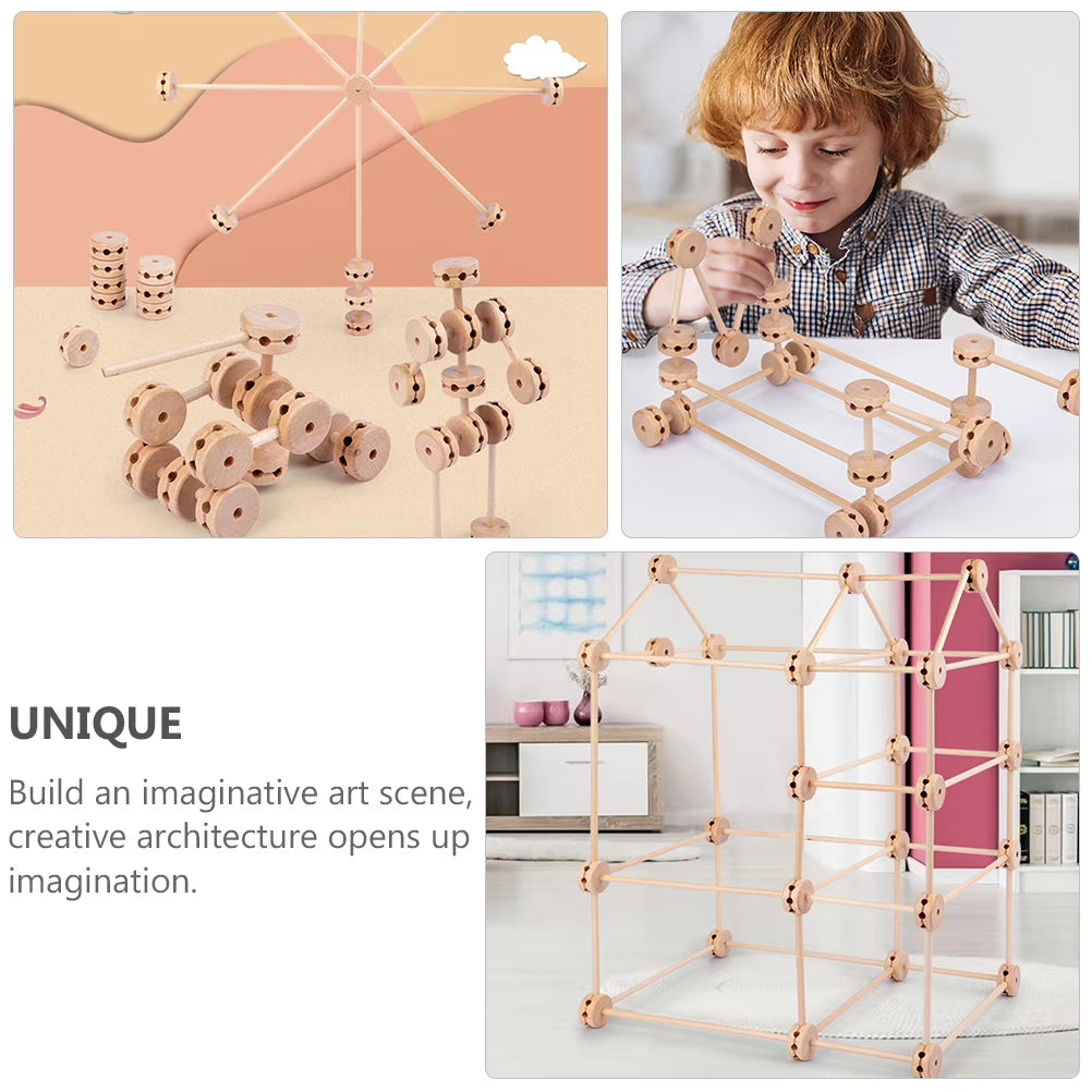 Wooden Building Blocks Toys 1 Set E417