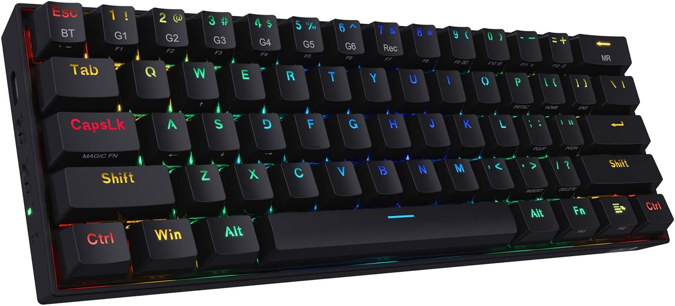 60% Wireless Mechanical Keyboard with Brown Switches B985741