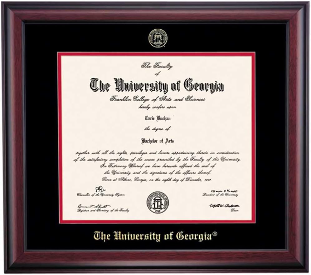Black/Cherry Mat 12 x 15 Diploma Frame O819086
