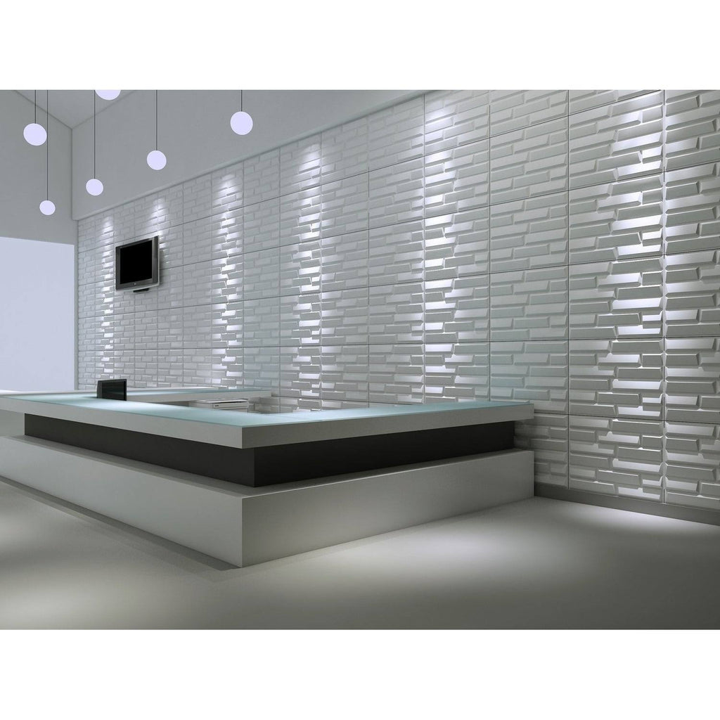 3D Fiber Wall Decor Panelling 30pc Sandstone E3723