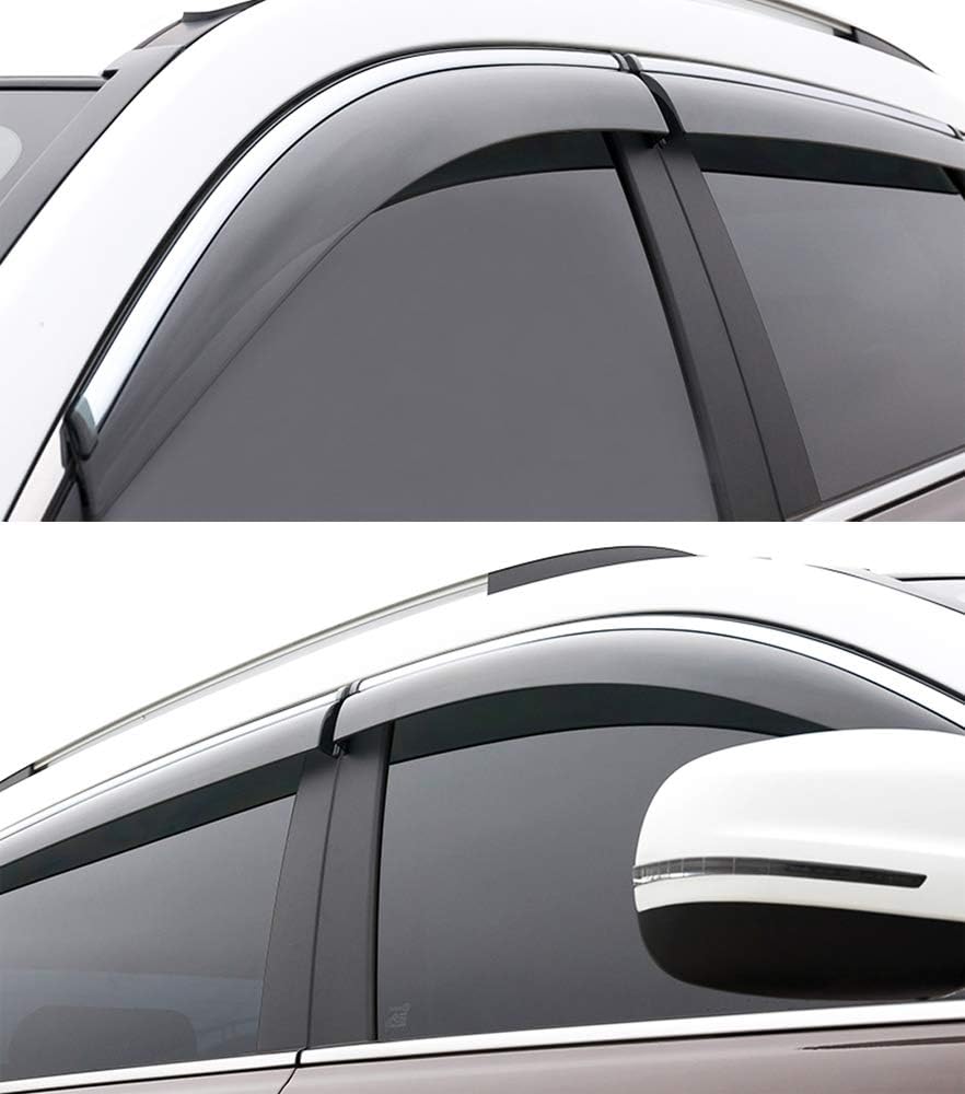 Car Window Visor Vent Shade Deflector Sun/Rain Guards X7649