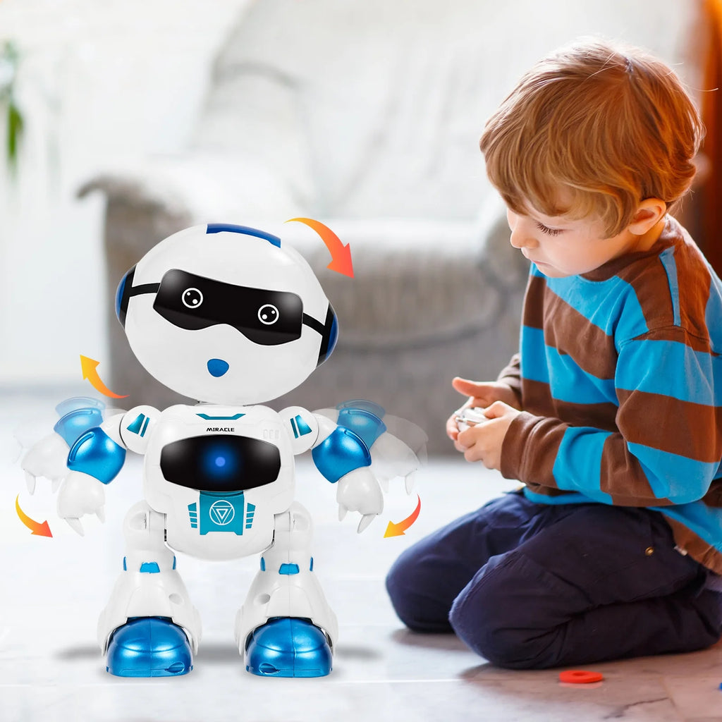 Blue Smart Robot Toys with Sound LED Eyes U8130